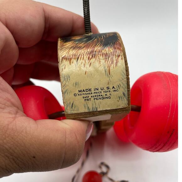 Vintage Fisher Price Little Snoopy Pull Toy - Picture 6 of 7